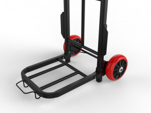 cart storage red 3D Model
