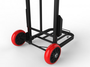 cart storage red 3D Model