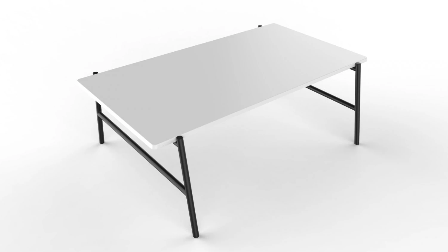 center table black and white 3D Model .c4d .max .obj .3ds .fbx .stl .blend