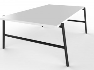 center table black and white Modelo 3D