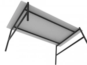 center table black and white 3D Model
