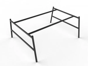 center table black and white 3D Model