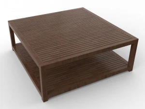 tavolo centrale in legno Modello 3D