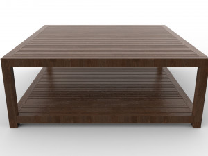 wooden center table Modèle 3D