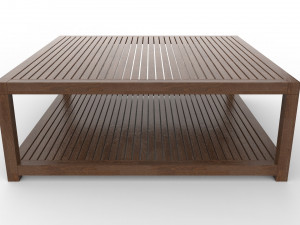 wooden center table Modèle 3D