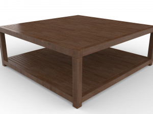 wooden center table Modèle 3D