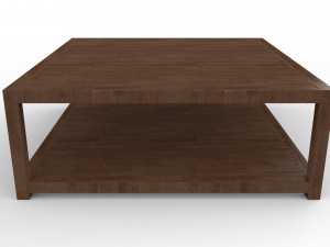 wooden center table Modèle 3D