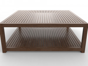 wooden center table Modèle 3D