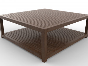 wooden center table Modèle 3D