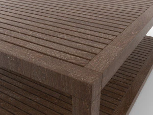 wooden center table 3D Model