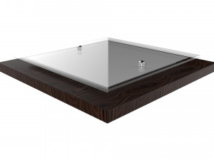 chandelier vitralys walnut black Modello 3D
