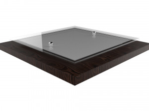 chandelier vitralys walnut black Modello 3D