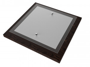 chandelier vitralys walnut black Modello 3D