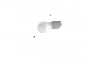 chandelier vitralys walnut black Modello 3D
