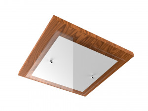 chandelier vitralys walnut wood Modèle 3D