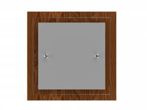 chandelier vitralys walnut wood Model 3D