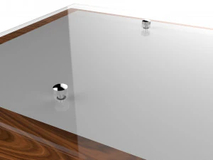 chandelier vitralys walnut wood 3D Model