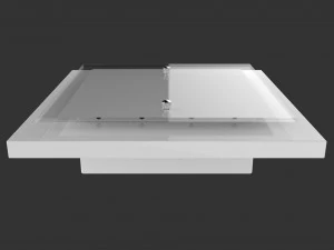 люстра вітралізована біла 3D Модель