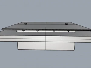 люстра вітралізована біла 3D Модель