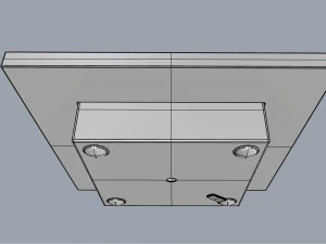 люстра вітралізована біла 3D Модель