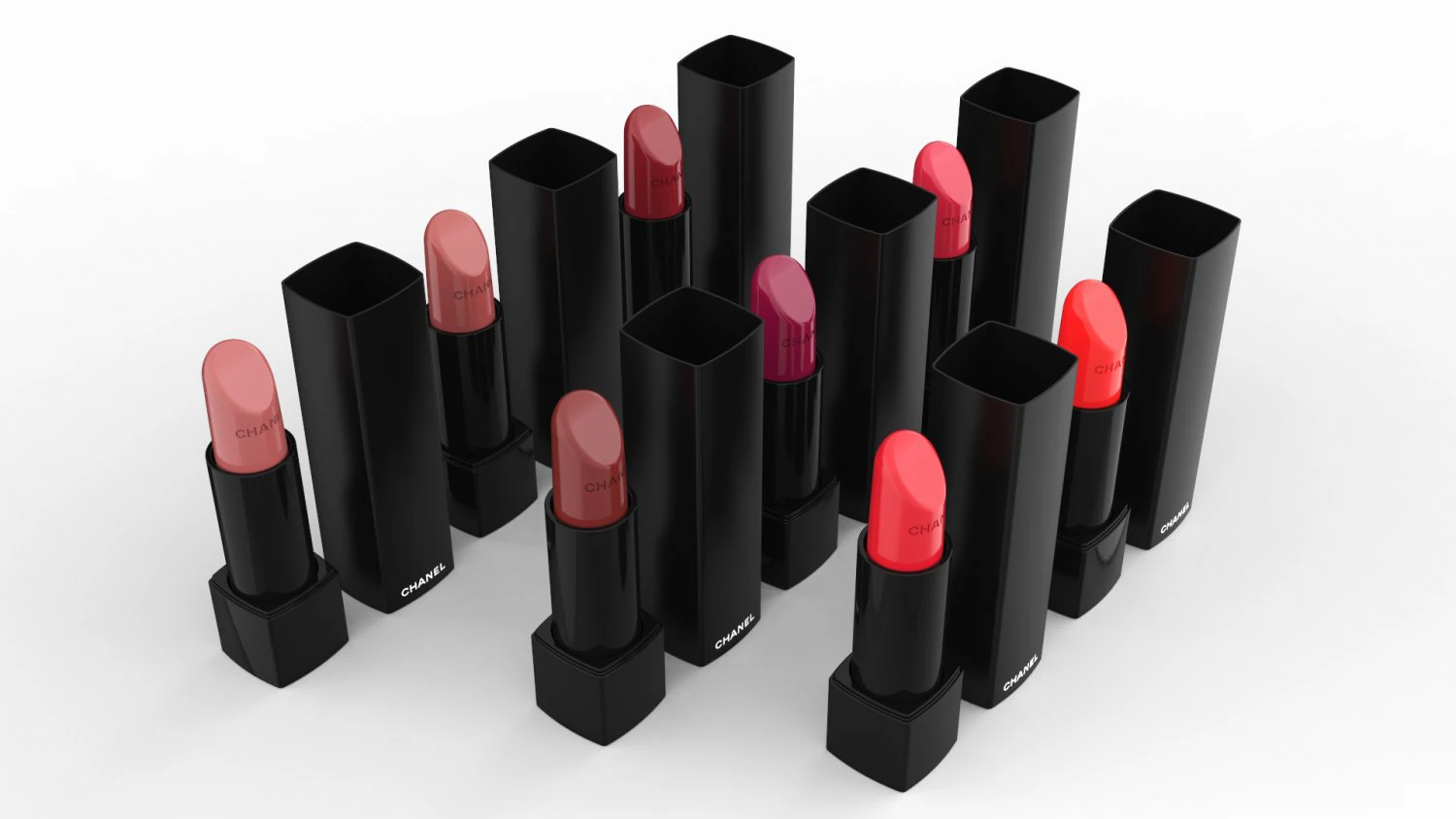 chanel rouge allure velvet extreme collection 3D Model .c4d .max .obj .3ds .fbx .stl .blend 