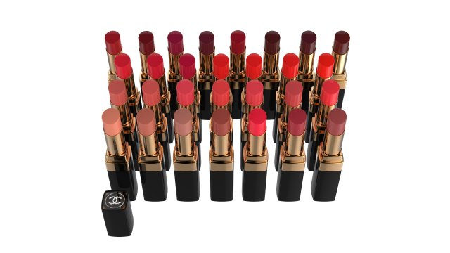chanel rouge coco flash collection Model 3D .c4d .max .obj .3ds .fbx .stl .blend 