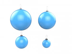 christmas tree decoration ball collection 01 3D Model