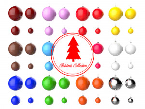 christmas tree decoration ball collection 02 3D मॉडल