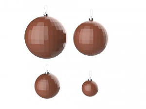 christmas tree decoration ball collection 02 3D Model