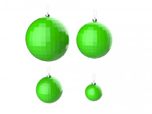 christmas tree decoration ball collection 02 3D Model