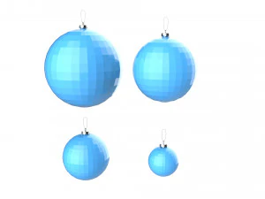 christmas tree decoration ball collection 02 3D Model