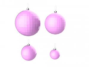 christmas tree decoration ball collection 02 3D Model