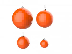 christmas tree decoration ball collection 02 3D Model