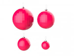 christmas tree decoration ball collection 02 3D Model