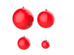 christmas tree decoration ball collection 02 3D Model