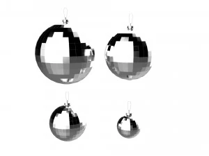 christmas tree decoration ball collection 02 3D Model