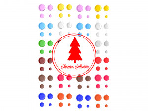 christmas tree decoration ball collection 03 3D मॉडल