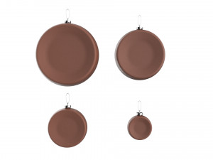 christmas tree decoration ball collection 03 Modelo 3D