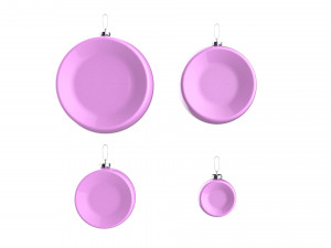 christmas tree decoration ball collection 03 Modelo 3D