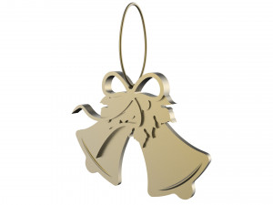 christmas tree decoration bells collection Modèle 3D