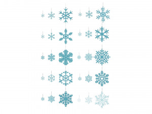 christmastree decoration snowflakes collection 3D-Modell