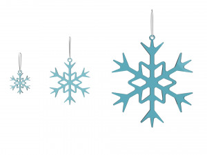 christmastree decoration snowflakes collection 3D-Modell