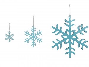christmastree decoration snowflakes collection 3D-Modell
