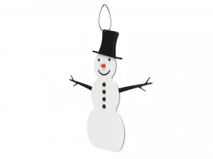 christmas tree decoration snowman collection 3D Model