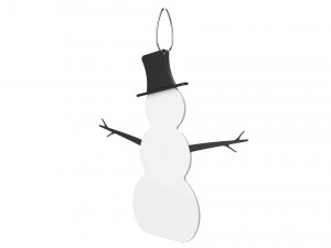 christmas tree decoration snowman collection Modèle 3D