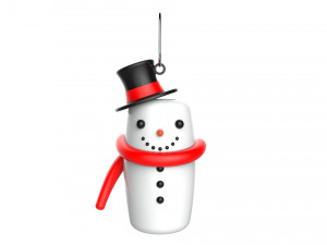 christmas tree decoration snowman collection Modèle 3D