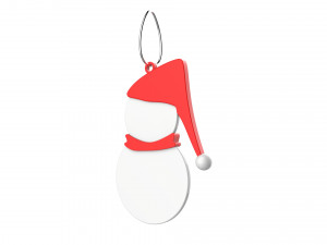 christmas tree decoration snowman collection Modèle 3D