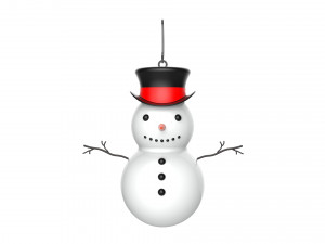 christmas tree decoration snowman collection Modèle 3D