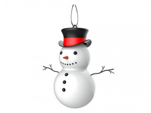 christmas tree decoration snowman collection Modèle 3D
