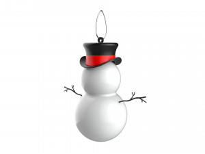christmas tree decoration snowman collection Modèle 3D